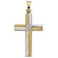 Kreuz-Anhänger JOBO "Anhänger Kreuz", gold (gelbgold 333), Schmuckanhänger, Damen, Gelbgold 333, 333 Gold bicolor