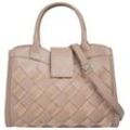 Henkeltasche SAMANTHA LOOK, Damen, Gr. B/H/T: 33cm x 20cm x 8cm onesize, rosa, Leder, Taschen Handtasche, echt Leder, Made in Italy