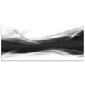 Küchenrückwand ARTLAND "Kreatives Element" Spritzschutzwände Gr. B/H: 150 cm x 65 cm, schwarz Küchendekoration Alu Spritzschutz mit Klebeband, einfache Montage