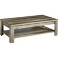 Couchtisch INNOSTYLE "BONANZA", braun (driftwood nachbildung, driftwood nachbildung), Tische, B/H/T: 65cm x 40cm x 65cm, Holzwerkstoff 1 Ablage