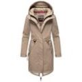 Softshelljacke MARIKOO "Mountain Presanella" Gr. L, grau (taupe grey) Damen Jacken mit einem Doppelkragen