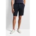 Bermudas BUGATTI, Herren, Gr. 48, Normalgrößen, blau (marine), 81% Polyester, 16% Viskose, 3% Elasthan, casual, normal, Hosen, mit Kordelzug