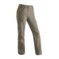 Funktionshose MAIER SPORTS "Lulaka" Gr. 34, Normalgrößen, beige (dunkelbeige) Damen Hosen Wanderhose, atmungsaktive Outdoor-Hose mit Roll up Funktion