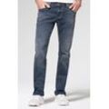 Regular-fit-Jeans CAMP DAVID, Herren, Gr. 32, Länge 36, blau, Material: 98% Baumwolle, 2% Elasthan, Abriebeffekte, casual, regular fit, Jeans, Münztasche mit Ziernaht