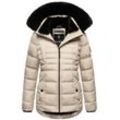 Winterjacke NAVAHOO "Lissandra" Gr. L (40), grau (taupe) Damen Jacken mit hochwertigem Steppdesign