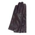 Lederhandschuhe GRETCHEN "Women´s Glove Pura", Damen, Gr. 7,5, braun, 100% Leder, unifarben, klassisch, Handschuhe, aus Lammnappa