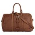 Reisetasche FORTY Gr. B/H/T: 53cm x 30cm x 20cm onesize, braun (cognac) Taschen echt Leder, Made in Italy