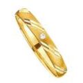 Trauring FIRETTI "Schmuck Geschenk Gold 375 Hochzeit Ehering "LIEBE"" Gr. 17,5, gold (gelbgoldfarben), Fingerringe, 17,5, 0,01 ct SI = kleine Einschlüsse mit Brillant, Gelbgold 375, 3,0mm, Made in Germany, wahlweise mit oder ohne Brillant