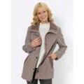 Langjacke CASUAL LOOKS Gr. 36, grau (taupe, meliert) Damen Jacken