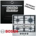 Bosch - Herdset Einbaubackofen Serie 8 mit Gaskochfeld Topfträgern - autark, 60 cm