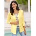 Shirtjacke INSPIRATIONEN "Shirtjacke" Gr. 42, gelb (zitrone) Damen Shirts Jersey