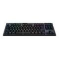 Logitech G915 TKL Tenkeyless LIGHTSPEED Wireless RGB Mechanical Gaming Keyboard - Tastatur - QWERTY - US International - Kohle