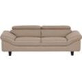 3-Sitzer HOME AFFAIRE "Pilot", beige (sand), B:218cm T:108cm, Sofas, Dreisitzer mit Kopfteilverstellung