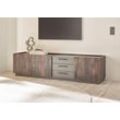 Lowboard INOSIGN "LARGO", braun (thermo oak dekor), B:200cm H:50cm T:45cm, Sideboards, mit Soft-Close-Funktion, Breite ca. 200 cm