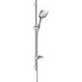 Brausegarnitur HANSGROHE "Raindance Select E" Brausegarnituren silberfarben (chrom) 15cm, mit Duschstange 90cm und Seifenschale, chrom