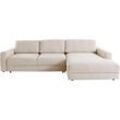 Ecksofa PLACES OF STYLE "Bloomfield, L-Form", beige, B:303cm H:84cm T:176cm, 92% Polyester 8% Nylon, Sofas, wahlweise mit Bettfunktion und Bettkasten