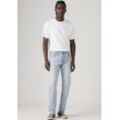 Tapered-fit-Jeans LEVI'S "502 TAPER" Gr. 29, Länge 32, blau (way too cool), Herren, Denim/Jeans, Obermaterial: 84% Baumwolle, 15% Polyester, 1% Elasthan, Jeans, in elegantem, modernem Stil