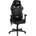 Chefsessel DUO COLLECTION "Game-Rocker G-30" Stühle Gr. B/H/T: 66 cm x 138 cm x 66 cm, Kunstleder-Stoff-Microfaser, grün (schwarz, camouflage grün, schwarz) Gaming Chair in Camouflage Optik