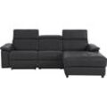 Ecksofa HOME AFFAIRE "Binado, L-Form" Sofas Gr. B/T: 252 cm x 164 cm, Kunstleder, Recamiere rechts, mit motorischer Relaxfunktion-mit USB-Anschluss, schwarz mit manueller oder elektrischer Relaxfunktion USB-Anschluss