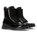 Schnürboots TOMMY HILFIGER "LACE-UP BOOT" Gr. 28, schwarz Kinder Schuhe Stiefel Boots mit Innenreißverschluss