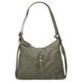 Shopper SAMANTHA LOOK, Damen, Gr. B/H/T: 34cm x 32cm x 8cm onesize, grün, Leder, Taschen, echt Leder, Made in Italy