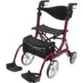 Rollator BESCOMEDICAL "Spring Small Vario", rot (bordeaux), RollatorenB:59,5cm H:83cm T:81cm, Größe S (Sitzhöhe 52cm), inkl. Beinstützen, B:59,5cm H:83cm T:81cm