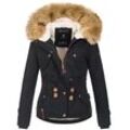 Winterjacke NAVAHOO "Pearl", Damen, Gr. L (40), schwarz, Obermaterial: 100% Polyester; Innenmaterial: 100% Polyester; Futter: 100% Polyester; Kunstfell: 90% Polyacryl, 10% Polyester, Jacken, mit warmem Teddyfell