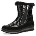 Winterboots CAPRICE Gr. 36, schwarz Damen Schuhe Reißverschlussstiefeletten mit beidseitigen Reißverschlüssen