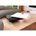 Couchtisch SALESFEVER, schwarz (schwarz, weiß, weiß, weiß), B:120cm H:30cm T:80cm, Tische, Tischplatte drehbar um 360