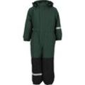 Schneeoverall ZIGZAG "Neverland", Kinder, Gr. 104, EURO-Größen, grün (grün, schwarz), 100% Polyester, casual, Langarm, Overalls, für aktive Tage bei jedem Wetter