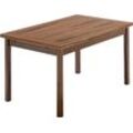 Esstisch HAMMEL FURNITURE "Basic Dinex, schnell innenliegende Einlegeplatten ausziehbar", braun (walnuss), B:140cm H:76cm T:90cm, Tischplatte: Furnier gebeizt und lackiert, Gestell: Massivholz, Tische, Furnier / Massivholz, in zwei Breiten, stabiler dänische Design Tisch