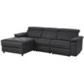 Ecksofa HOME AFFAIRE "Binado, L-Form" Sofas Gr. B/T: 252 cm x 164 cm, Kunstleder, Recamiere links, mit manueller Relaxfunktion-ohne USB-Anschluß, schwarz mit manueller oder elektrischer Relaxfunktion USB-Anschluss