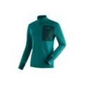 Funktionsshirt MAIER SPORTS "Skutvik M" Gr. 56, grün (flaschengrün) Herren Shirts Sport Midlayer-Jacke für Herren, ideal Ski-Touren