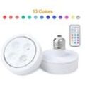 1X led Lampe, rgb Timer Glühbirne mit Fernbedienung Farbwechsel Farbige Birne E26/E27