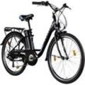 Zündapp E-Bike City Z505 Damen 26 Zoll RH 43cm 6-Gang 360 Wh schwarz