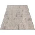 Teppich SEHRAZAT "Amatis 6610" Teppiche Gr. B/L: 200 cm x 290 cm, 12 mm, 1 St., grau Esszimmerteppiche Hoch-Tief-Struktur, Wohnzimmer