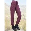 Trekkinghose LASCANA ACTIVE "Cargo Pants", Damen, Gr. 48, N-Gr, lila (mauve), Web, Obermaterial: 92% Polyamid, 8% Elasthan, unifarben, casual, Hosen, Schlupfform