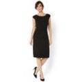 Jerseykleid HERMANN LANGE COLLECTION Gr. 44, N-Gr, schwarz Damen Kleider Partykleid Etuikleid mit eleganter Raffung