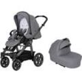 Kombi-Kinderwagen HARTAN "Racer GTS - Casual Collection" grau (little zoo) Baby Kinderwagen mit Falttasche Trend; Made in Germany