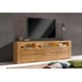 Lowboard HOME AFFAIRE "Zara", braun (eiche teilmassiv), B:180cm H:57,5cm T:40cm, Holz teilmassiv, Sideboards, Breite 180 cm