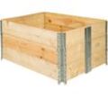 tectake® Hochbeet, aus Holz, vielseitig nutzbar, 120 x 80 x 19 cm