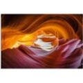 Alu-Dibond-Druck ARTLAND "Antelope Canyon in den USA" Bilder Gr. B/H: 120 cm x 80 cm, Felsen Querformat, 1 St., orange Metallbilder für Innen- und Außenbereich geeignet, Outdoorbild