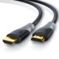 CSL HDMI-Kabel 2.0b, 4K UHD, Full HD, 3D, 3-fach geschirmt, High Speed mit Ethernet, HDMI Typ A - 15m