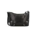 PICARD Schultertasche Damen Leder, schwarz