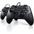 CSL 2x Gamepad für PC und PS3 im Xbox-Design Controller mit hochwertigen Analogsticks