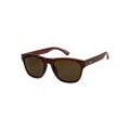 Sonnenbrille QUIKSILVER "Tagger Polarized", Damen, grau (stone, braun plz), Brillen