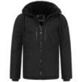 Winterjacke ALESSANDRO SALVARINI "ASMori", Herren, Gr. L, schwarz, Obermaterial: 100% Polyester ; Innenmaterial: 100% Polyester, Jacken, mit warmem Teddyfell, Topseller