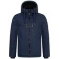 Winterjacke ALESSANDRO SALVARINI "ASMori", Herren, Gr. L, blau (navy), Obermaterial: 100% Polyester ; Innenmaterial: 100% Polyester, Jacken, mit warmem Teddyfell