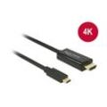 Delock - Kabel usb Type-C™ Stecker hdmi-a Stecker DP-Alt Mode 4K 30 Hz 2 m schwa (85259)