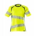 Mascot - Damen-T-shirt 19092-771 l hi-vis gelb/dunkelpetroleum